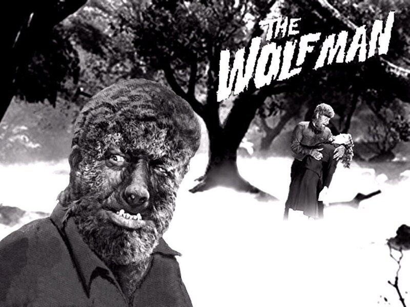 Werewolf in Forest — Black, Dramatic, Night, Photograph, Man Carrying Woman
