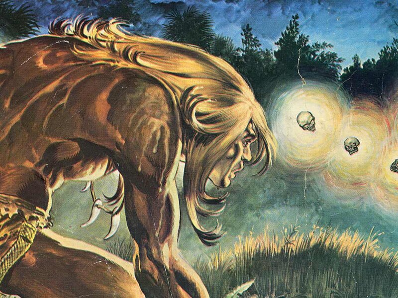 Werewolf in Forest — Brown, Dramatic
