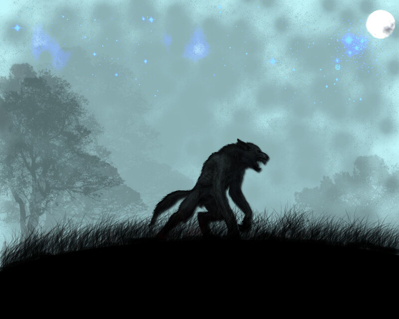 Werewolf in Moonlight — Black
