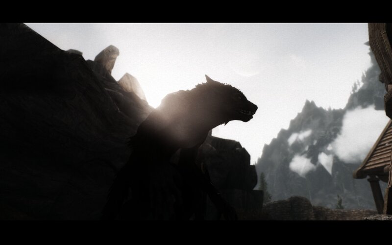 Werewolf in Silhouette