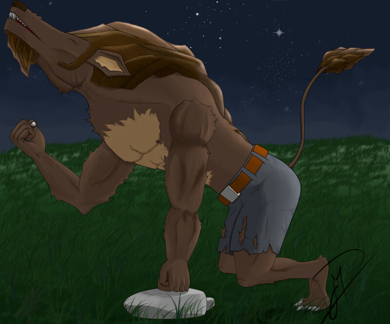 werewolf in the grass