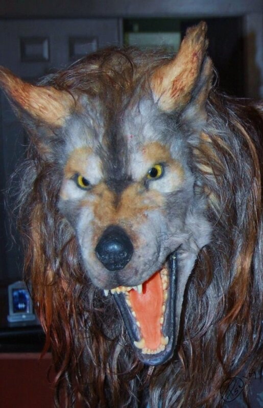werewolf mask display