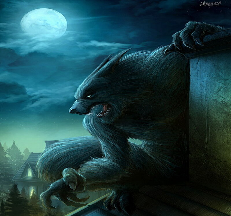 Werewolf on Roof