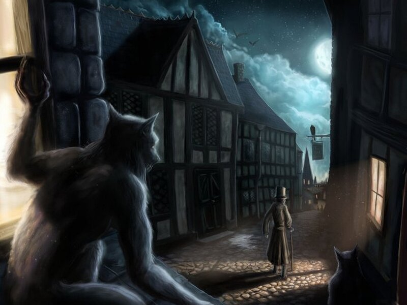 Werewolf on Rooftop