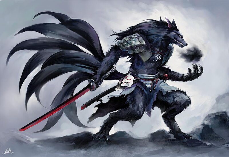 werewolf samurai warrior