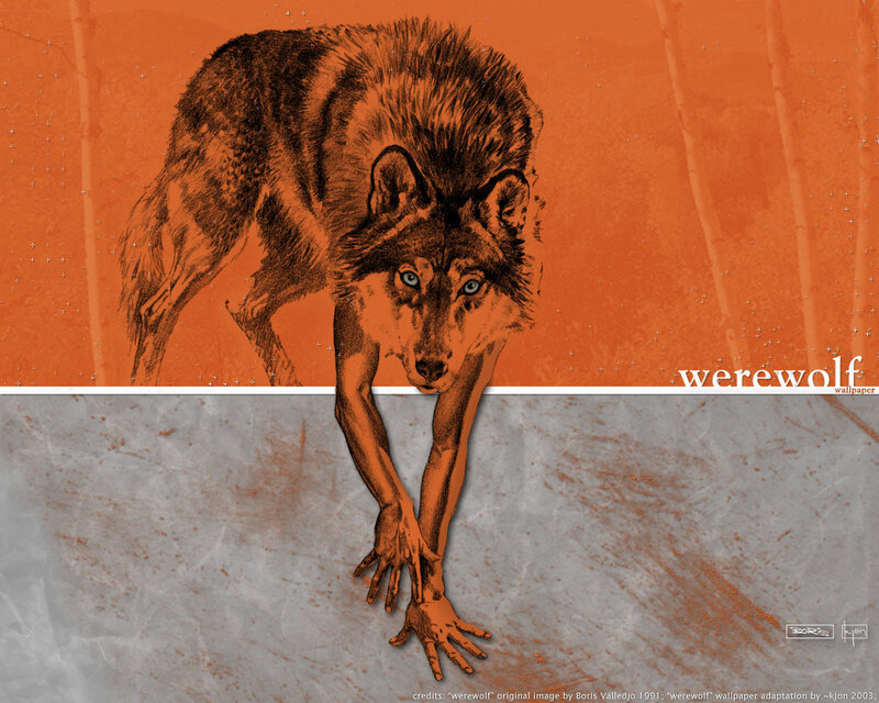 werewolf transformation artwork