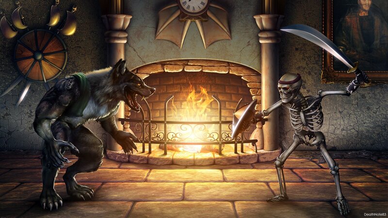 Werewolf Vs Skeleton