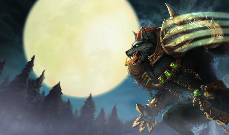 Werewolf Warrior — Black, Dramatic
