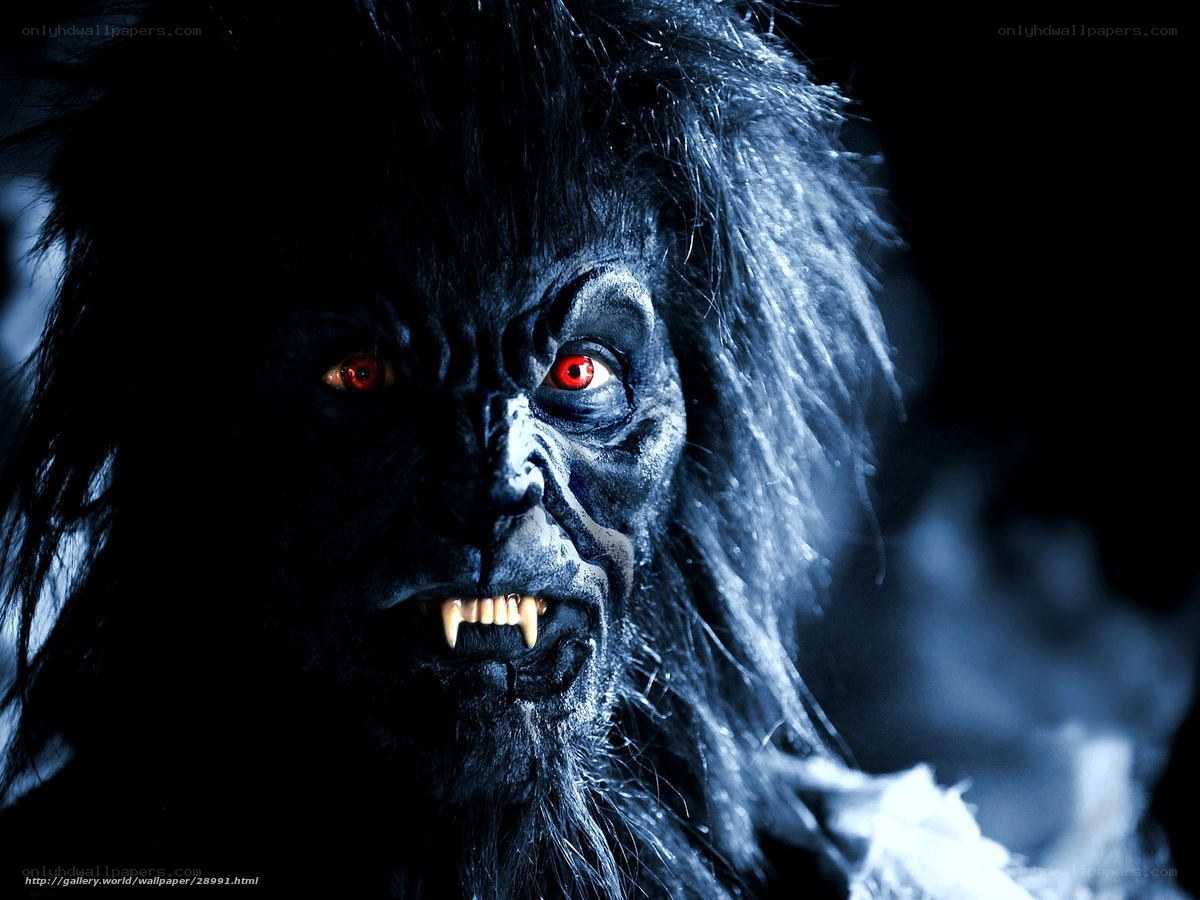 werewolf with red eyes
