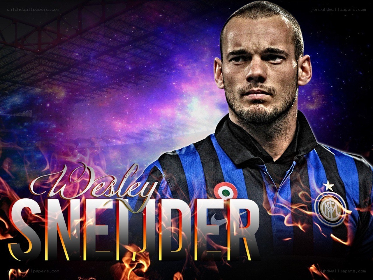 Wesley Sneijder in Inter Milan jersey