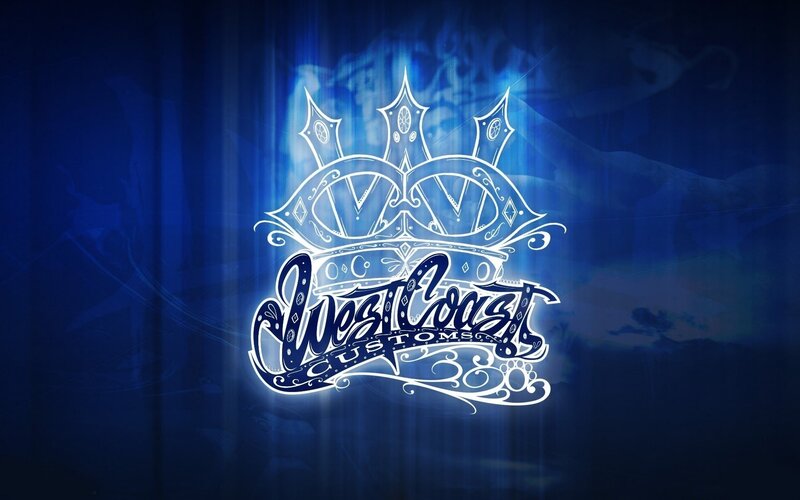 West Coast Customs Logo — Blue