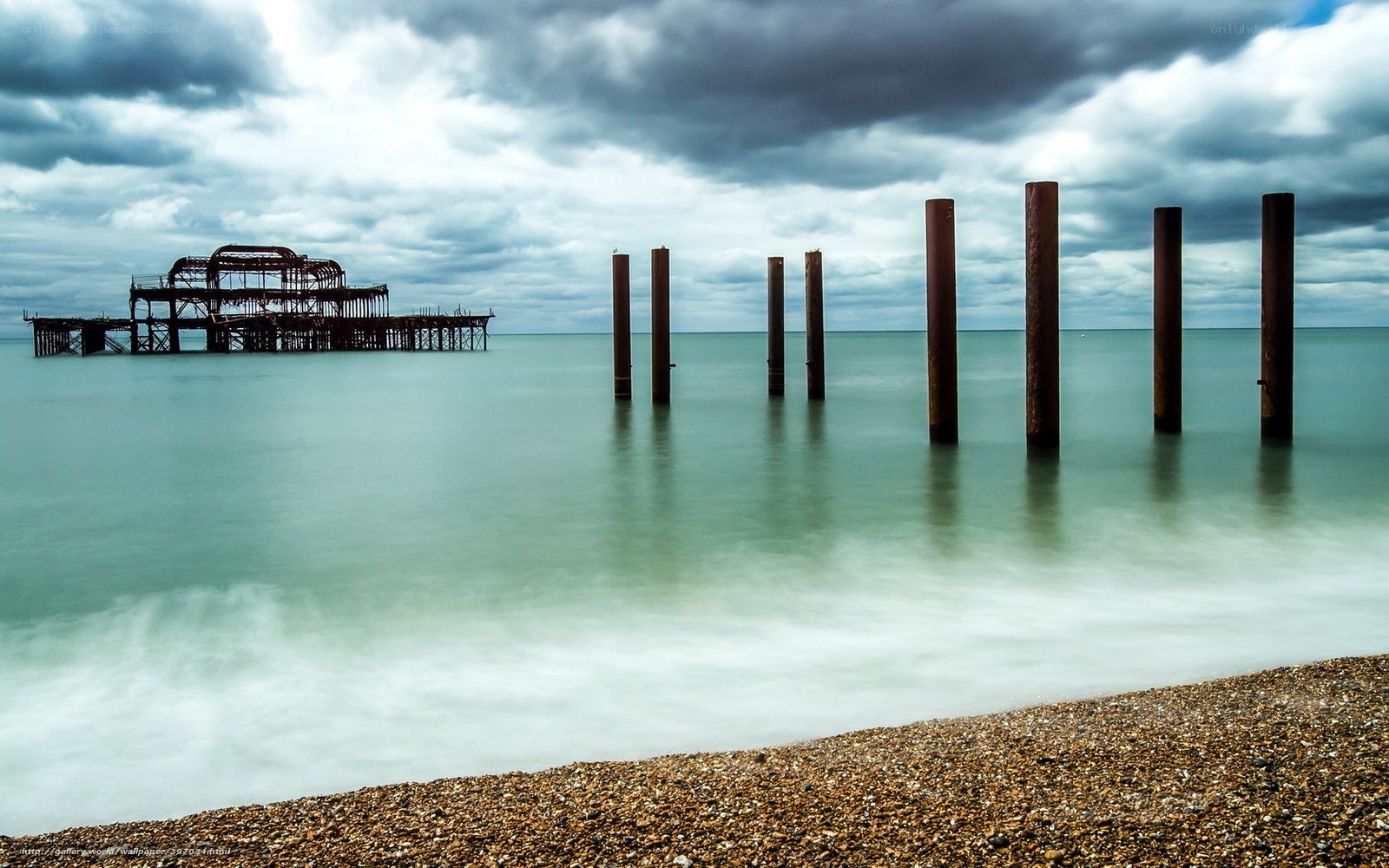 West Pier ruins at Brighton