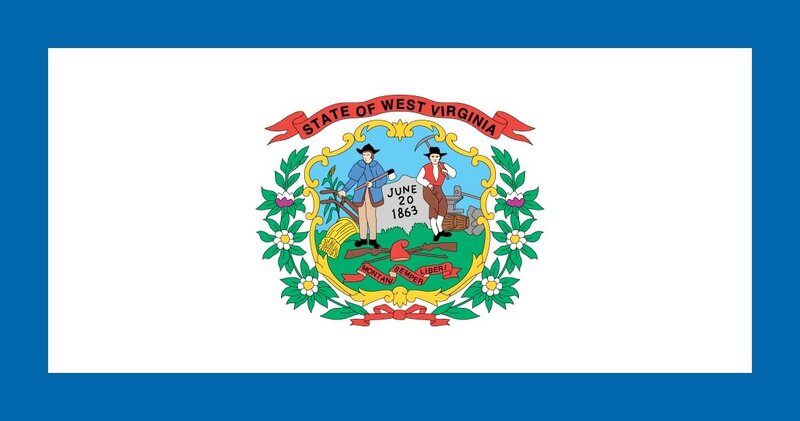 West Virginia State Flag — Blue