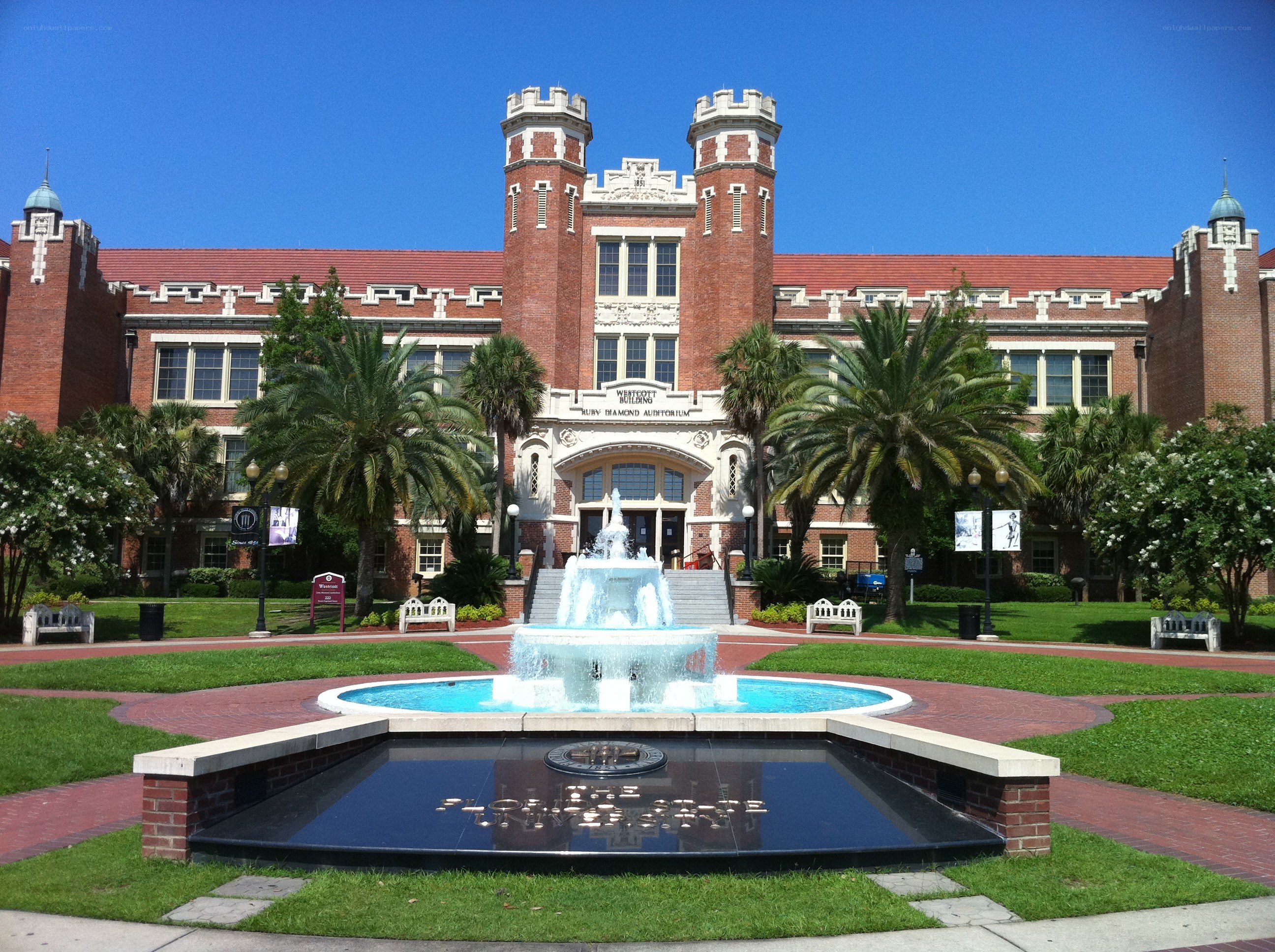 Westcott Building with fountain