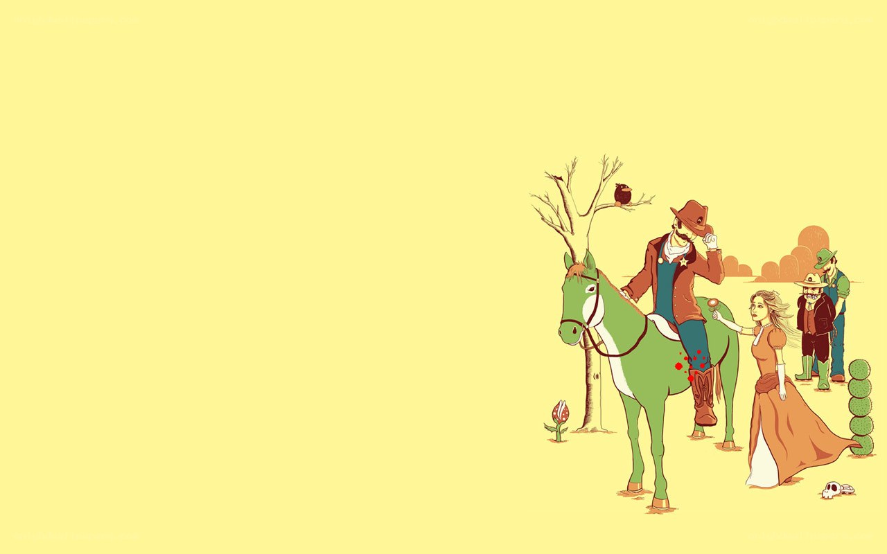 Western cartoon illustration