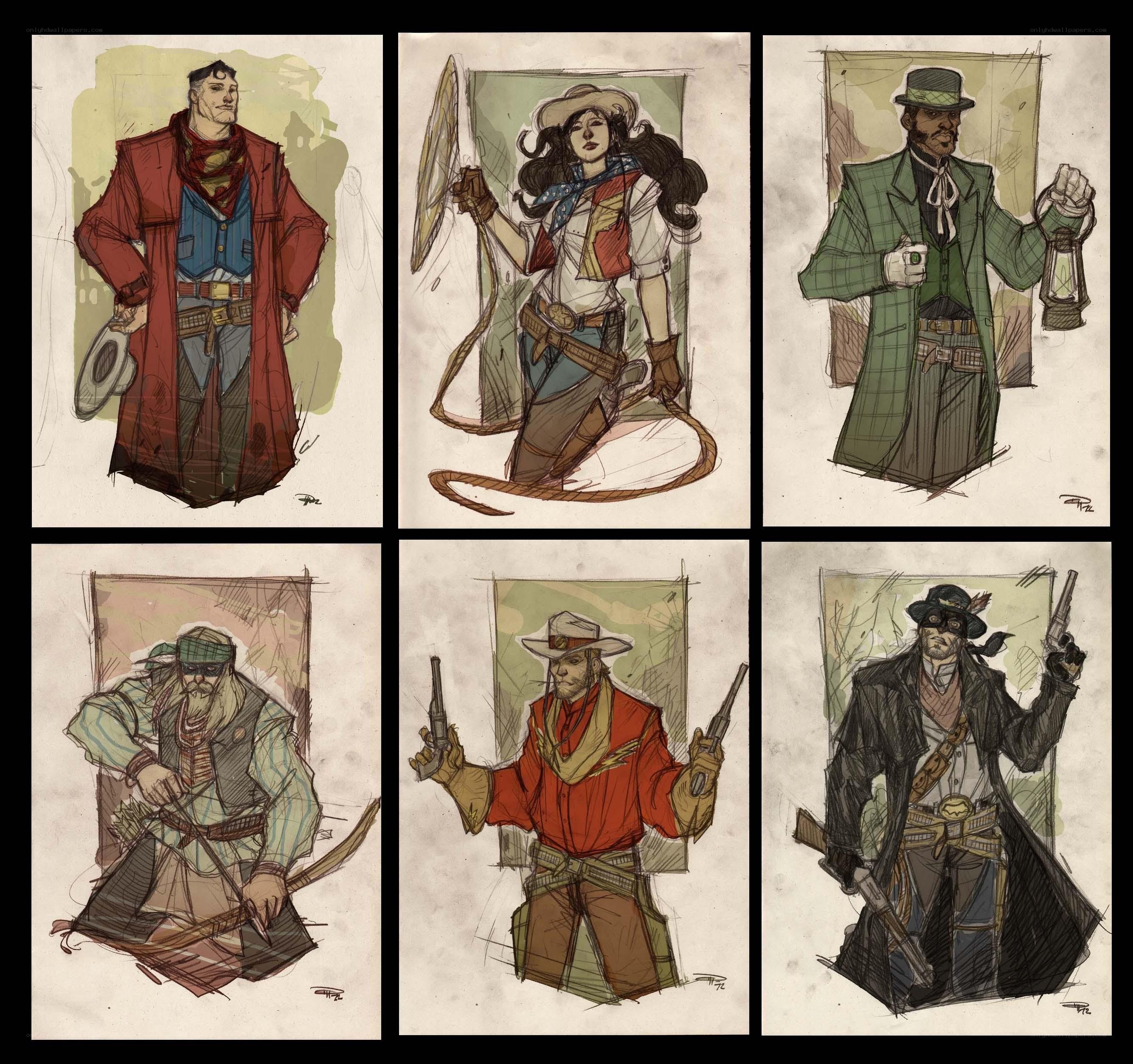 Western character concept art