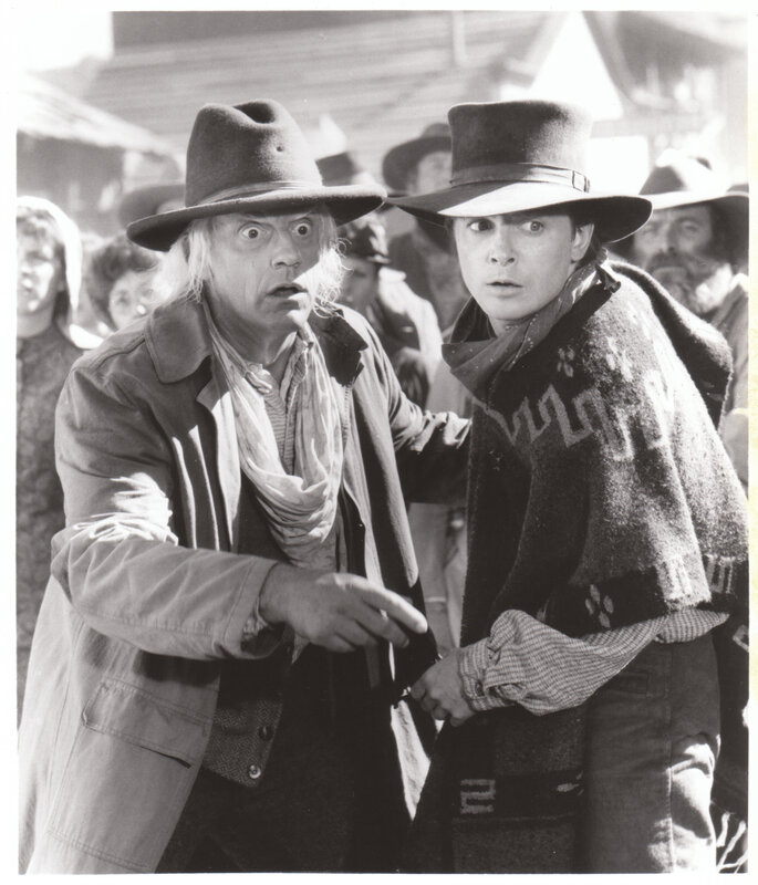 Western film scene with two men