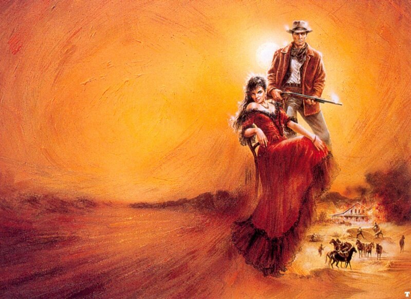 Western movie poster art