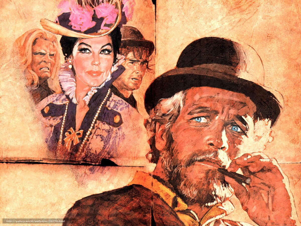 Western movie poster art