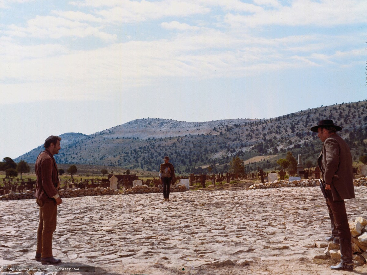 Western standoff in cemetery