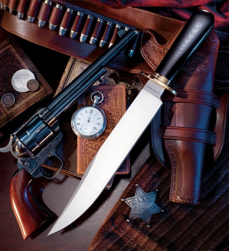 Western-themed gun and knife collection