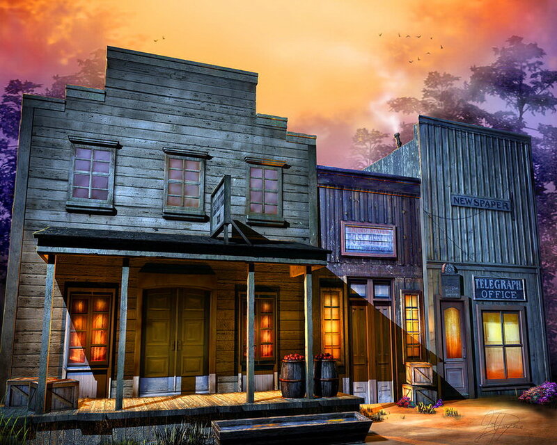 Western Town Buildings