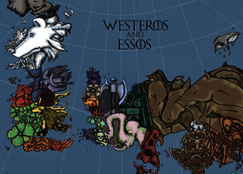 Westeros and Essos map