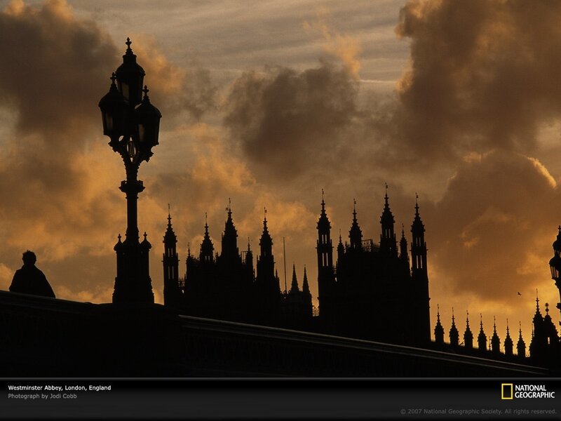 Westminster Abbey at sunset