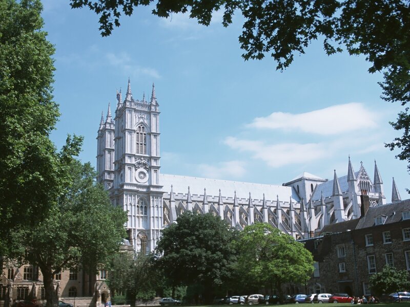 Westminster Abbey on a sunny day