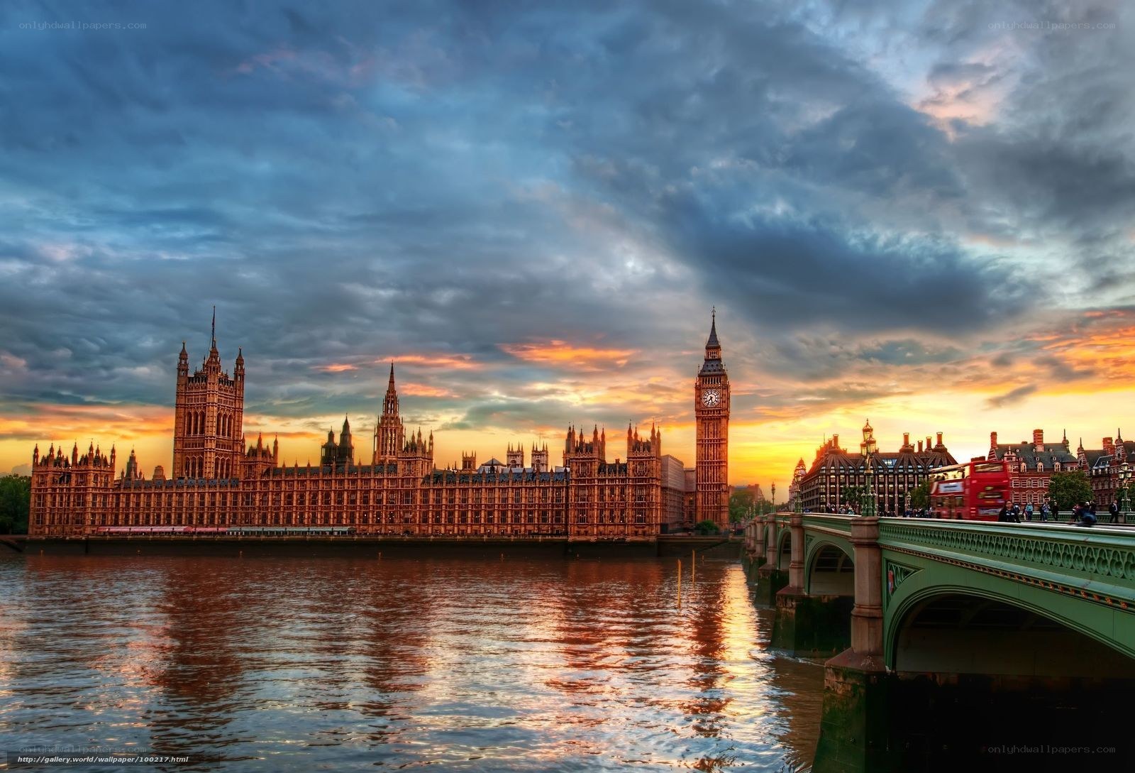 Westminster at sunset