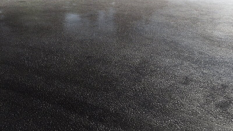 wet asphalt surface