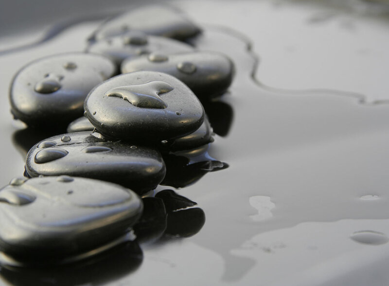 Wet Black Stones