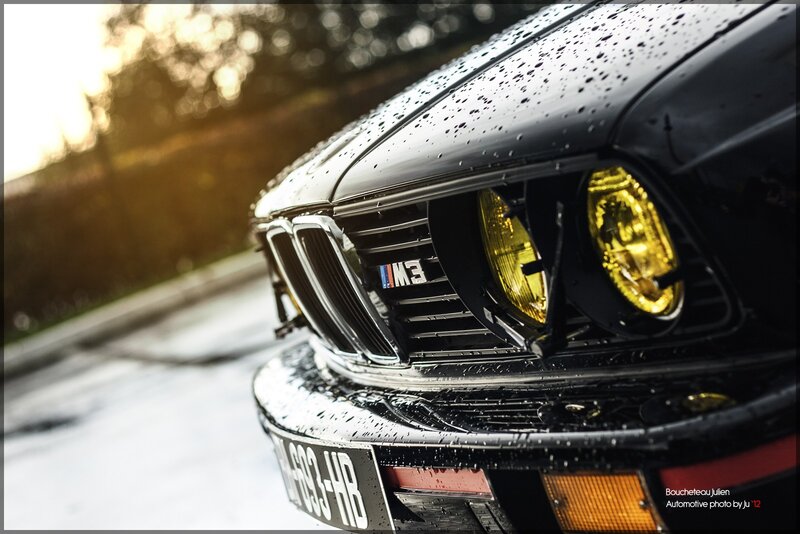 wet BMW M3 front view