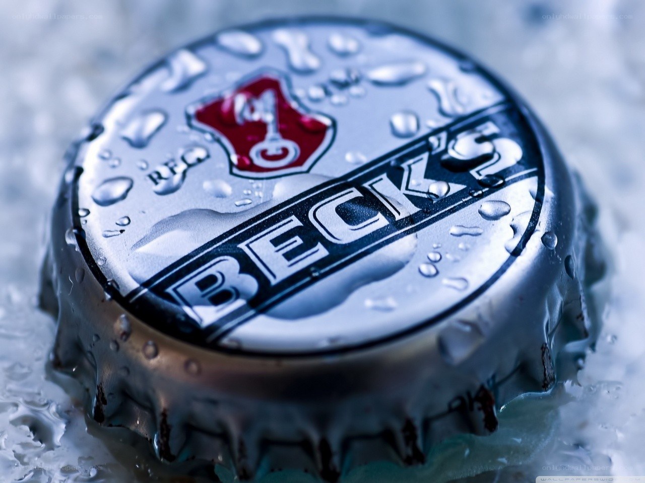 wet bottle cap with condensation