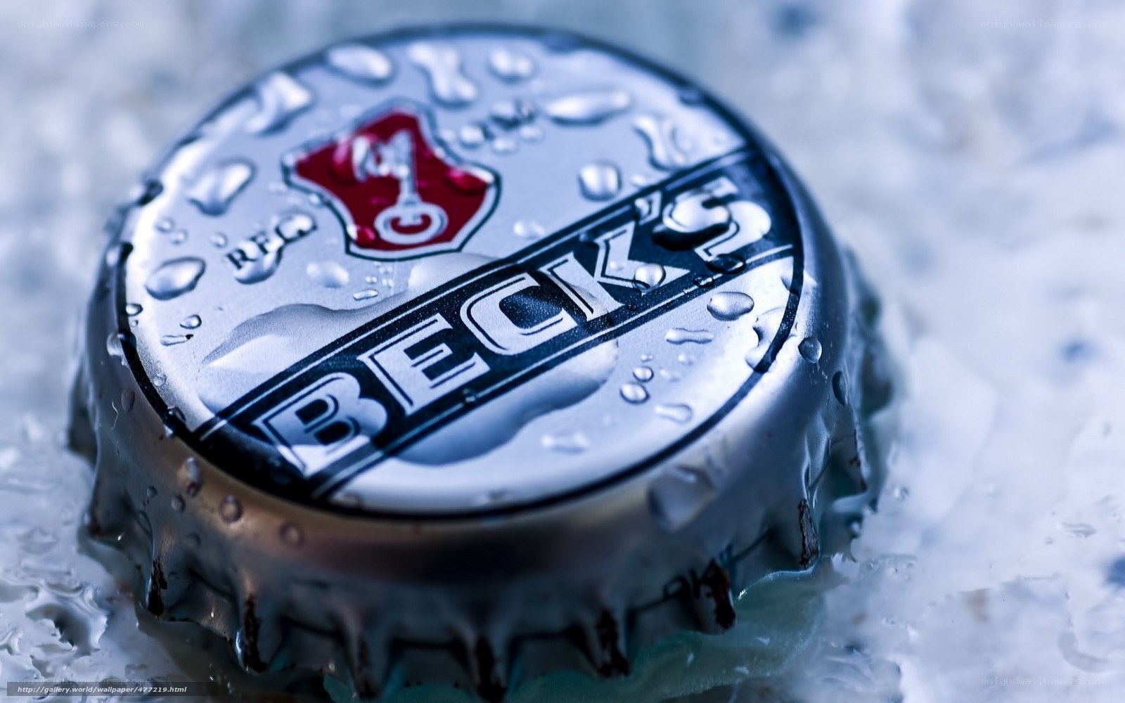 wet bottle cap with condensation