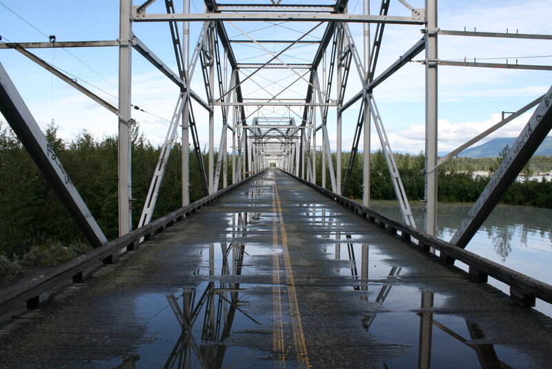 Wet Bridge with Reflections