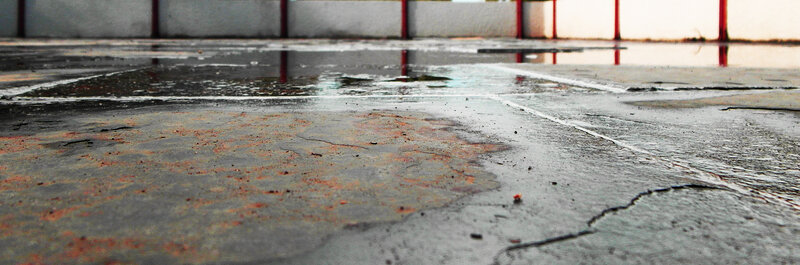 Wet Concrete Floor
