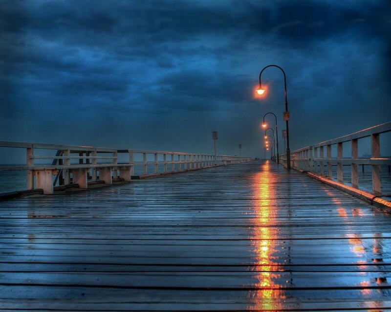 Wet Pier at Dusk