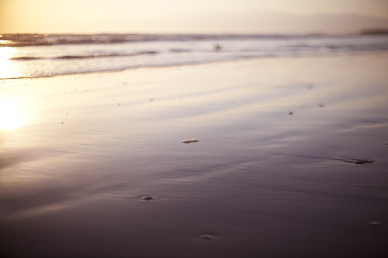 Wet Sand at Beach