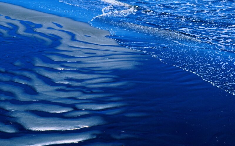 Wet Sand Patterns — Blue