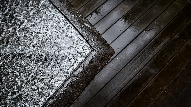 Wet Stone Surface