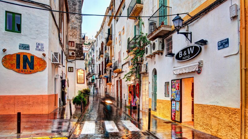 Wet Street in Old Town