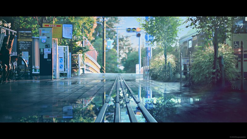 Wet Train Tracks