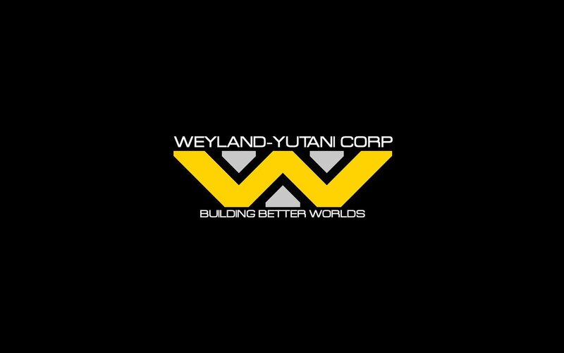 Weyland-Yutani Corp Logo — Black, Minimalist, Vector Art, Text