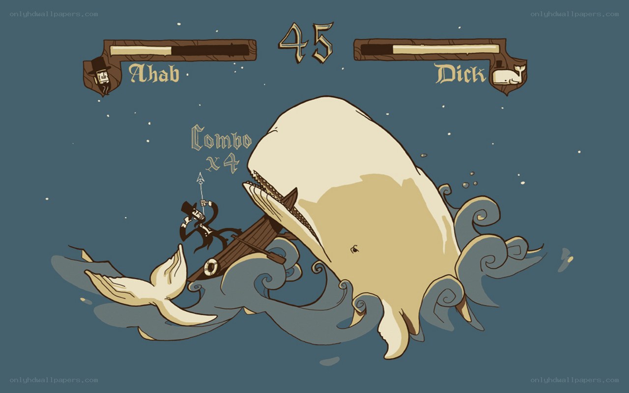 Whale battle game scene