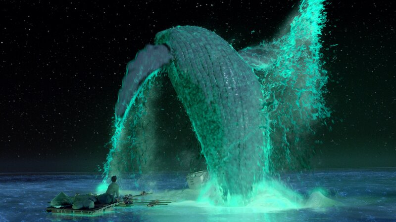 Whale Breaching at Night