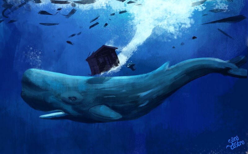 Whale Carrying House