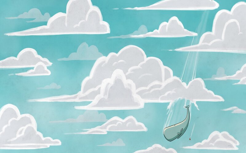 Whale Falling from Sky