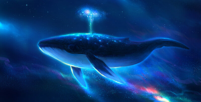Whale in Space — Blue