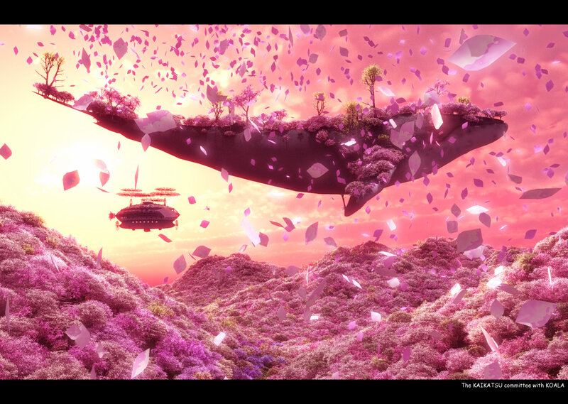 Whale-shaped Island — Pink